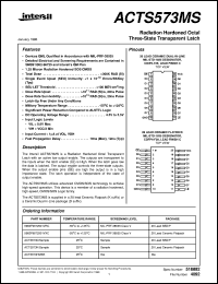 datasheet for ACTS573MS by Intersil Corporation