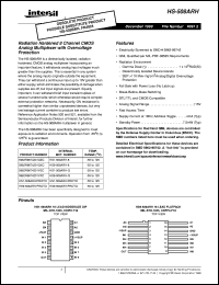 datasheet for HS-508ARH by Intersil Corporation