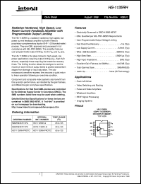 datasheet for HS-1135RH by Intersil Corporation