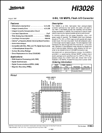 datasheet for HI3026 by Intersil Corporation