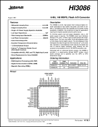 datasheet for HI3086 by Intersil Corporation