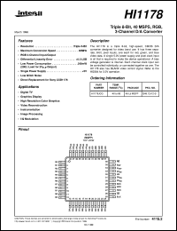 datasheet for HI1178 by Intersil Corporation