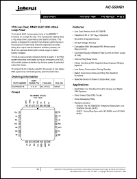 datasheet for HC-5504B1 by Intersil Corporation
