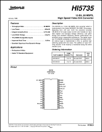 datasheet for HI5735 by Intersil Corporation
