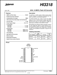 datasheet for HI3318 by Intersil Corporation