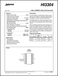 datasheet for HI3304 by Intersil Corporation