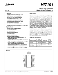 datasheet for HI7191 by Intersil Corporation