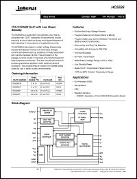 datasheet for HC5526 by Intersil Corporation