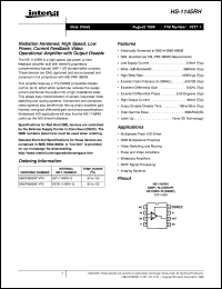 datasheet for HS-1145RH by Intersil Corporation