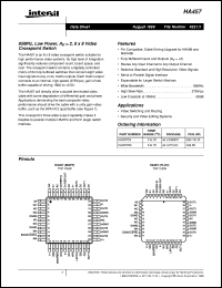 datasheet for HA457 by Intersil Corporation