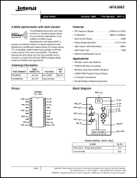 datasheet for HFA3663 by Intersil Corporation
