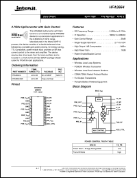 datasheet for HFA3664 by Intersil Corporation