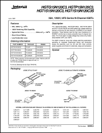 datasheet for HGT1S15N120C3S by Intersil Corporation