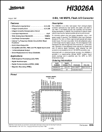 datasheet for HI3026A by Intersil Corporation