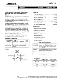 datasheet for HFA1149 by Intersil Corporation
