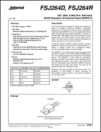 datasheet for FSJ264D by Intersil Corporation