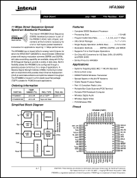 datasheet for HFA3860 by Intersil Corporation