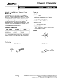 datasheet for RFD20N03 by Intersil Corporation