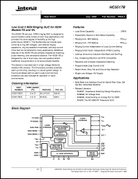 datasheet for HC5517B by Intersil Corporation