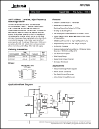 datasheet for HIP2106 by Intersil Corporation
