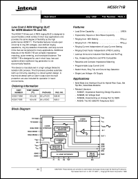 datasheet for HC55171B by Intersil Corporation