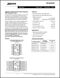 datasheet for HS-6254RH by Intersil Corporation