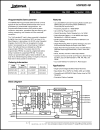datasheet for HSP50214B by Intersil Corporation