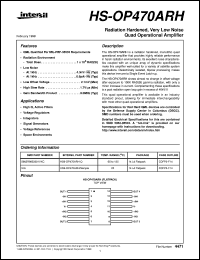 datasheet for HS-OP470ARH by Intersil Corporation