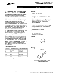 datasheet for FSS923A0R by Intersil Corporation