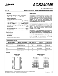 datasheet for ACS240MS by Intersil Corporation