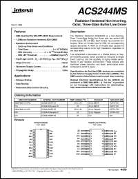datasheet for ACS244MS by Intersil Corporation