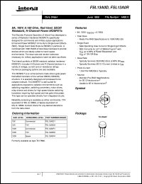 datasheet for FSL13A0D by Intersil Corporation