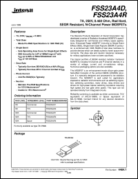 datasheet for FSS23A4R by Intersil Corporation