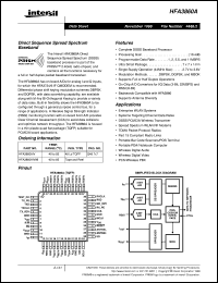 datasheet for HFA3860A by Intersil Corporation