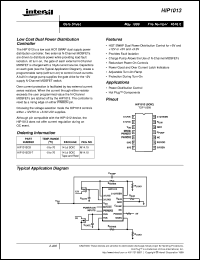 datasheet for HOTSWAP by Intersil Corporation