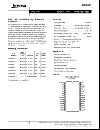 datasheet for HI5660 by Intersil Corporation