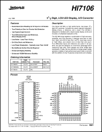 datasheet for HI7106 by Intersil Corporation