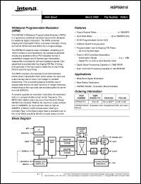 datasheet for HSP50415 by Intersil Corporation