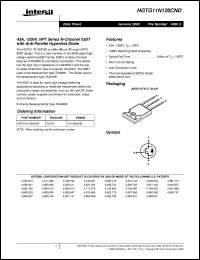 datasheet for HGTG11N120CND by Intersil Corporation