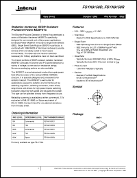 datasheet for FSYA9150D by Intersil Corporation