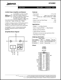 datasheet for HFA3983 by Intersil Corporation