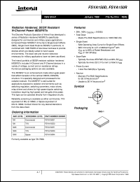 datasheet for FSYA150D by Intersil Corporation