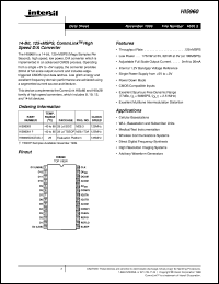 datasheet for HI5960 by Intersil Corporation