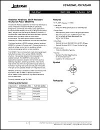 datasheet for FSYA254D by Intersil Corporation