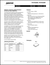 datasheet for FSYA450D by Intersil Corporation