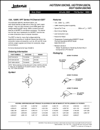 datasheet for HGTP2N120CN by Intersil Corporation