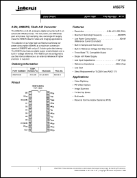 datasheet for HI5675 by Intersil Corporation