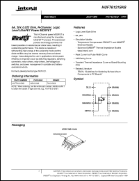 datasheet for HUF76121SK8 by Intersil Corporation