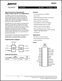datasheet for HI5634 by Intersil Corporation