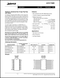 datasheet for ACS174MS by Intersil Corporation